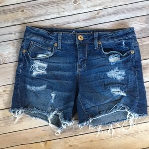 Aeropostale Denim Distressed Shorts